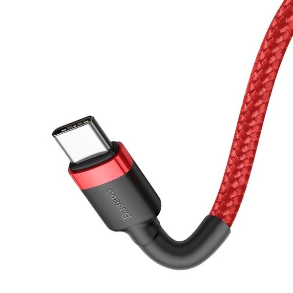 Baseus Cafule PD2.0 60W flash charging USB For Type-C cable (20V 3A) 2m Red - Image 3