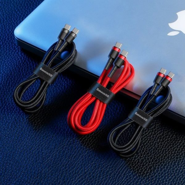 Baseus Cafule PD2.0 60W flash charging USB For Type-C cable (20V 3A) 2m Red - Image 6