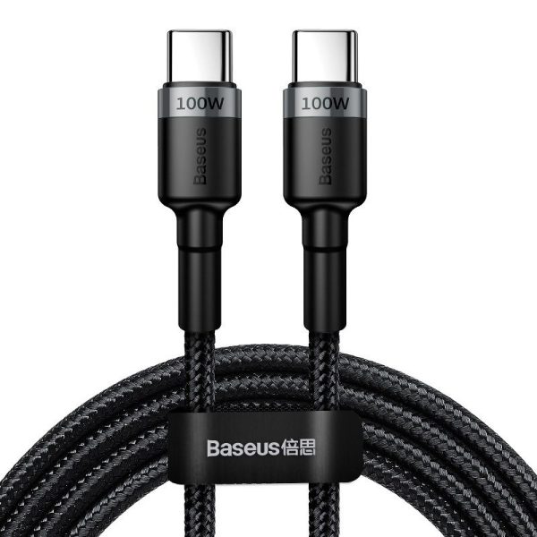 Baseus Cafule PD2.0 100W flash charging USB For Type-C cable (20V 5A)2m Gray+Black