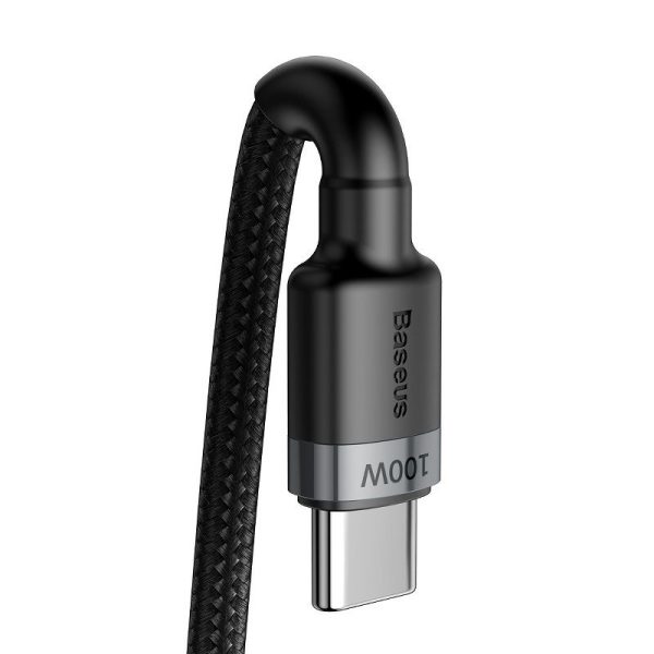 Baseus Cafule PD2.0 100W flash charging USB For Type-C cable (20V 5A)2m Gray+Black - Image 3