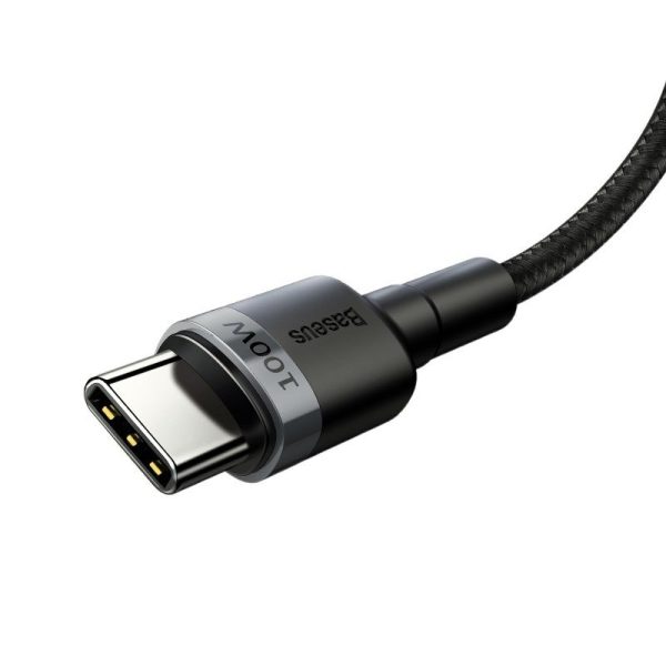 Baseus Cafule PD2.0 100W flash charging USB For Type-C cable (20V 5A)2m Gray+Black - Image 4
