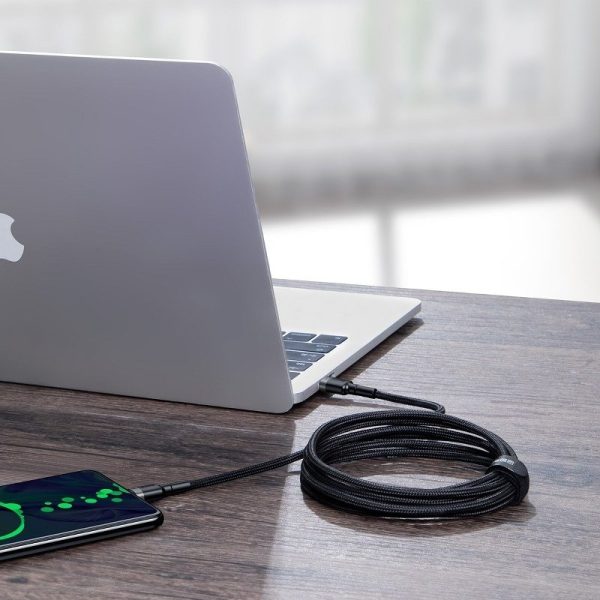 Baseus Cafule PD2.0 100W flash charging USB For Type-C cable (20V 5A)2m Gray+Black - Image 6