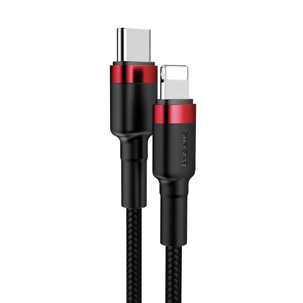 Baseus Cafule Cable Type-C to iP PD 18W 1m Red+Black - Image 4