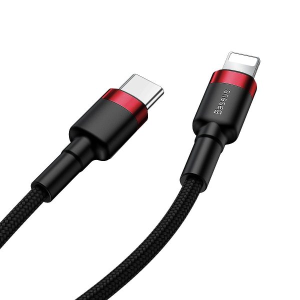Baseus Cafule Cable Type-C to iP PD 18W 1m Red+Black - Image 6