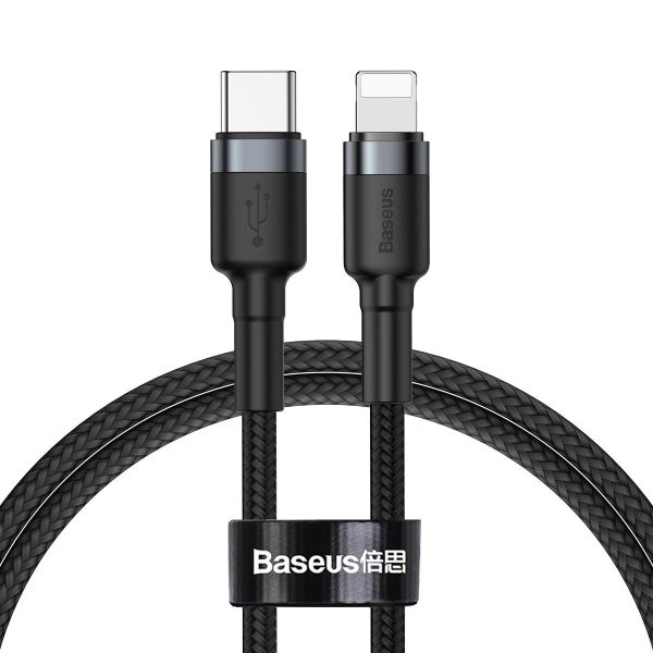 Baseus Cafule Cable Type-C to iP PD 18W 1m Gray+Black - Image 2