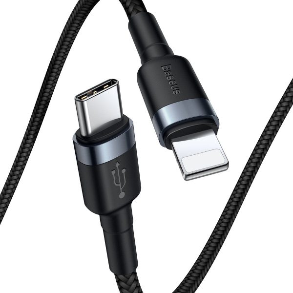 Baseus Cafule Cable Type-C to iP PD 18W 1m Gray+Black - Image 4