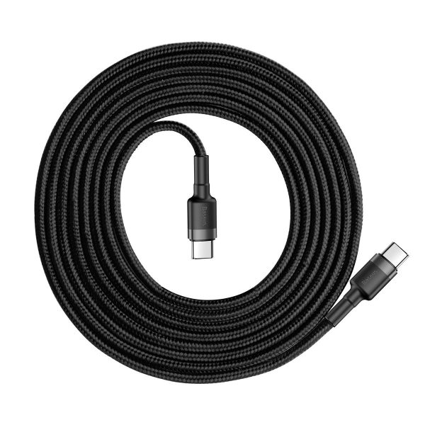 Baseus Cafule PD2.0 60W flash charging USB For Type-C cable (20V 3A) 2m Gray+Black - Image 2
