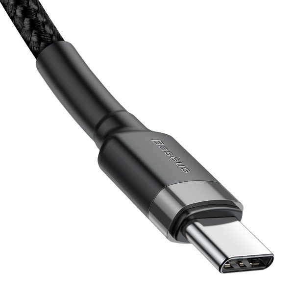 Baseus Cafule PD2.0 60W flash charging USB For Type-C cable (20V 3A) 2m Gray+Black - Image 4