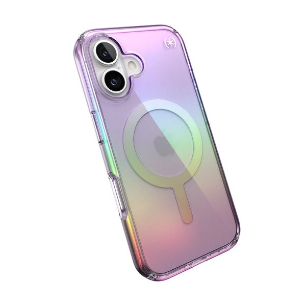 Speck Presidio2 Lux MagSafe - Case for iPhone 16 (Amazing Purple / Clear) — изображение 8