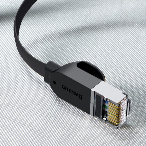 Baseus Cat 6 UTP Ethernet RJ45 Cable Flat 0,5m black - Image 6