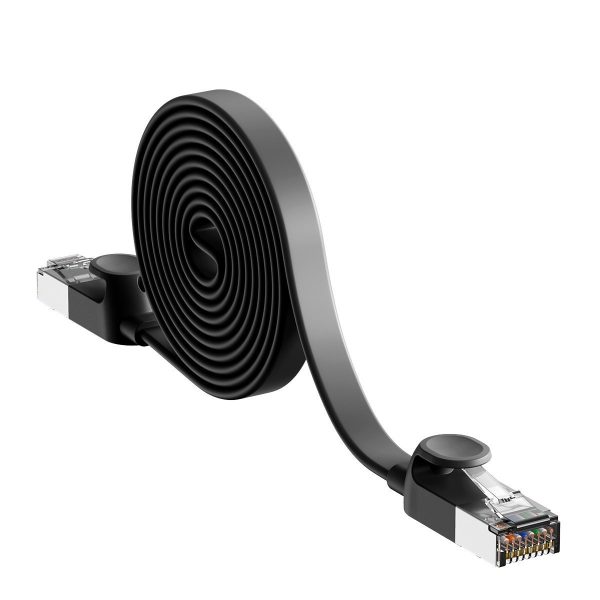Baseus Cat 6 UTP Ethernet RJ45 Cable Flat 8 m black - Image 4