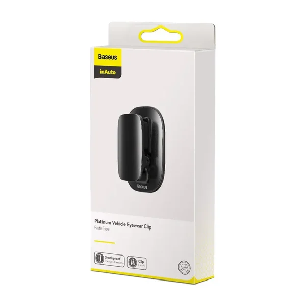 Baseus Platinum Vehicle eyewear clip Black - Image 6