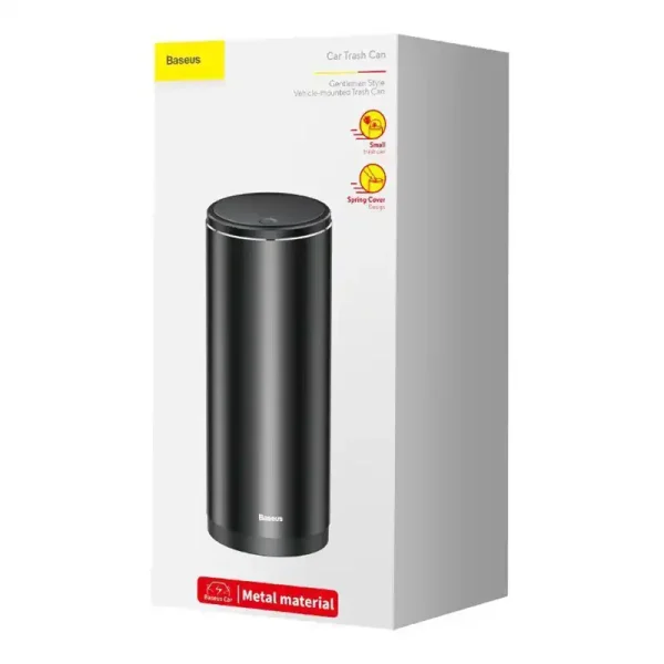 Baseus Gentleman Style Vehicle-mounted Trash Can Black - Image 6