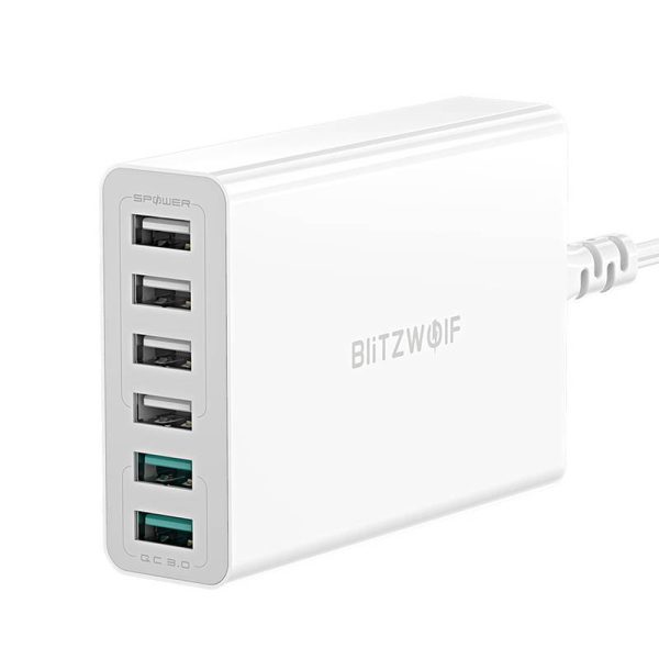Charger 6x USB  Blitzwolf BW-S15, QC 3.0, 60 W (white) - Image 3