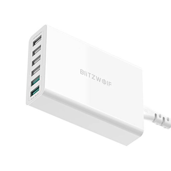 Charger 6x USB  Blitzwolf BW-S15, QC 3.0, 60 W (white) - Image 5