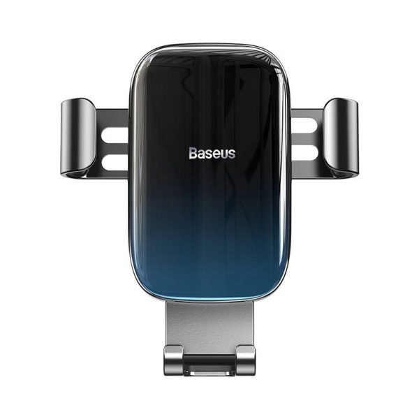 Baseus Glaze gravitational car holder for ventilation grid, aluminum (black) - Image 2