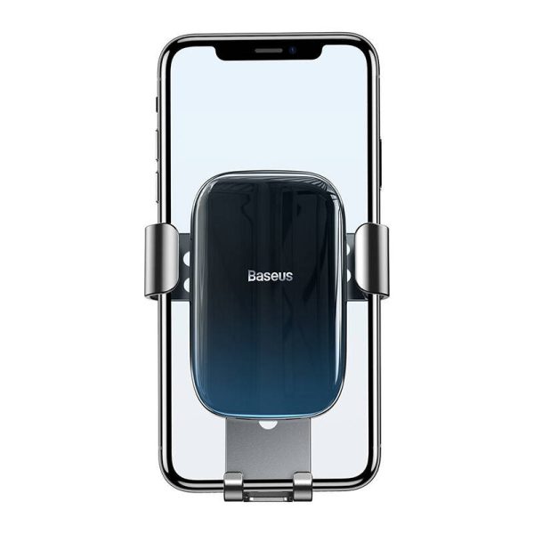 Baseus Glaze gravitational car holder for ventilation grid, aluminum (black) - Image 5