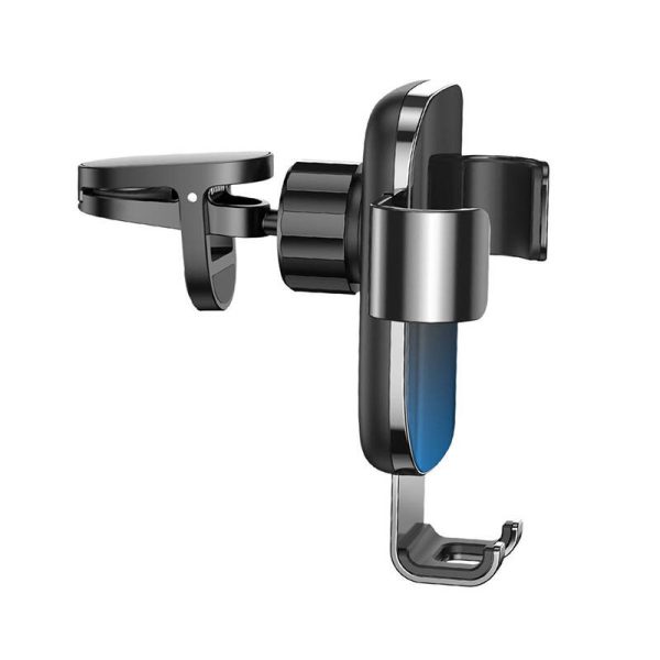 Baseus Glaze gravitational car holder for ventilation grid, aluminum (black) - Image 4