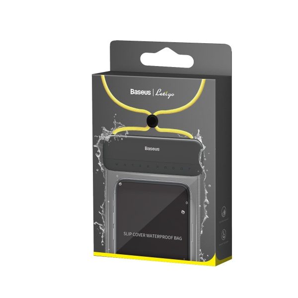 Baseus Let's Go Universal waterproof case for smartphones (black+yellow) - Image 6