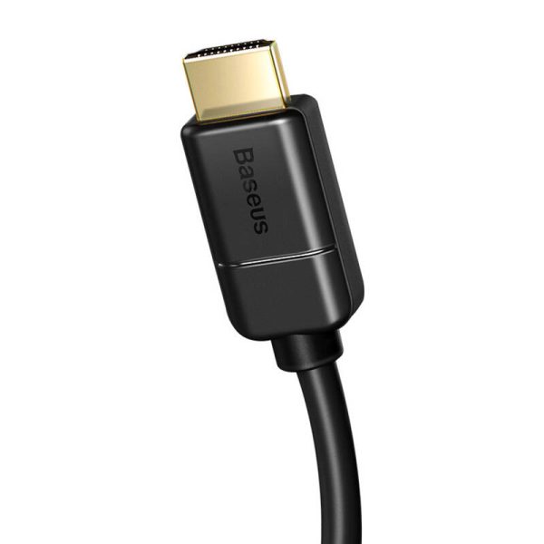Baseus 2x HDMI 2.0 4K 60Hz Cable, 3D, HDR, 18Gbps, 2m (black) - Image 4