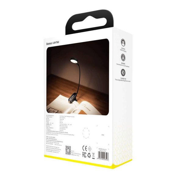 Baseus (DGRAD-0G) Comfort Reading Mini Clip Lamp (dark gray) - Image 5