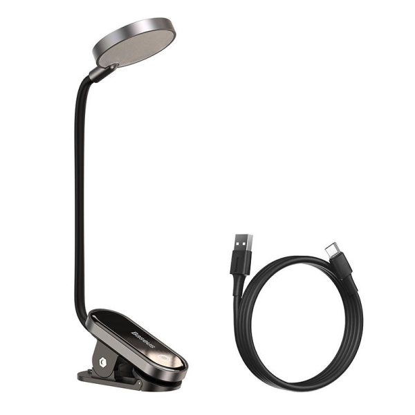 Baseus (DGRAD-0G) Comfort Reading Mini Clip Lamp (dark gray) - Image 2