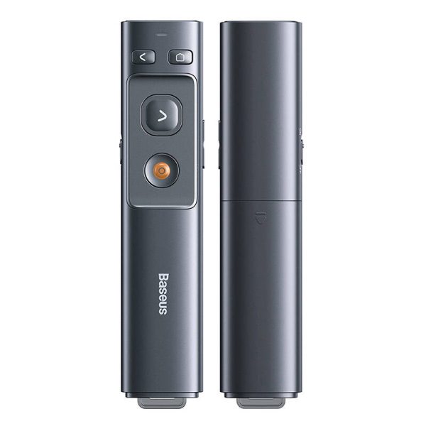 Baseus Orange Dot Multifunctionale remote control for presentation, with a laser pointer - gray - Image 2