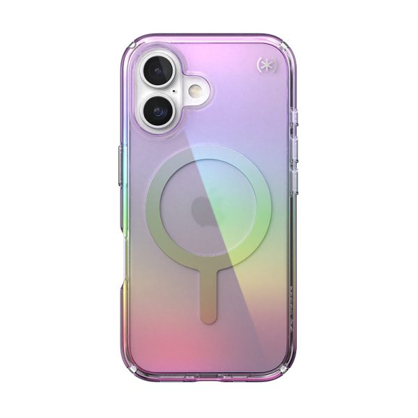 Speck Presidio2 Lux MagSafe - Case for iPhone 16 (Amazing Purple / Clear) — изображение 9
