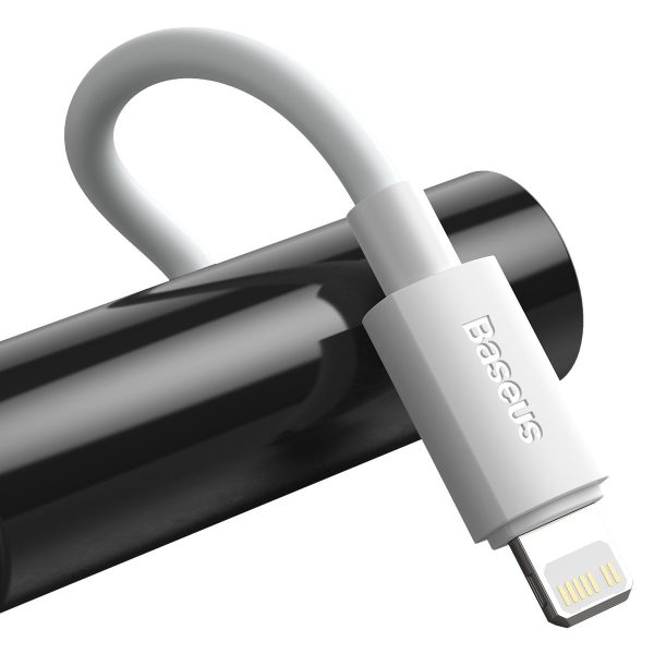 Baseus Simple Wisdom Data Cable Kit USB-C to Lightning PD 20W (2PCS/Set) 1.5m White - Image 2