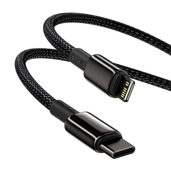 Baseus Tungsten Gold Cable Type-C to iP PD 20W 2m (black) - Image 6