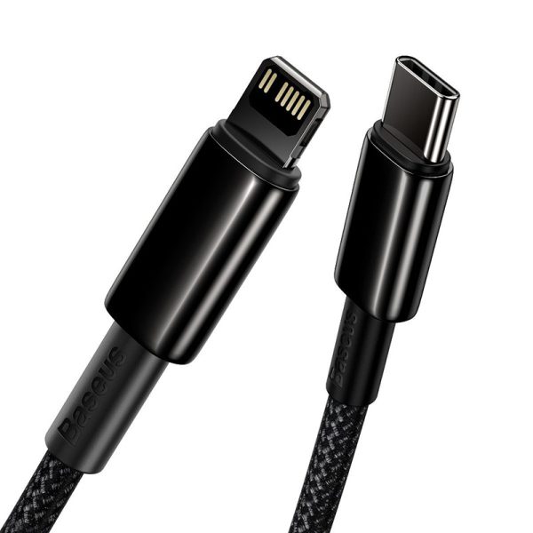 Baseus Tungsten Gold Cable Type-C to iP PD 20W 2m (black) - Image 4