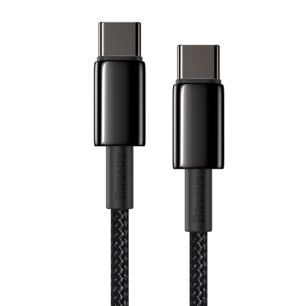 Baseus Tungsten Gold Cable Type-C to Type-C 100W 1m (black) - Image 3
