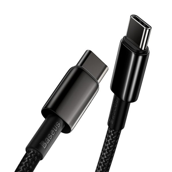 Baseus Tungsten Gold Cable Type-C to Type-C 100W 2m (black) - Image 6