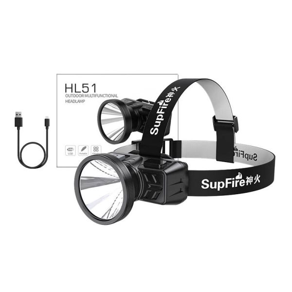 Headlamp Superfire HL51, 160lm, USB - Image 2