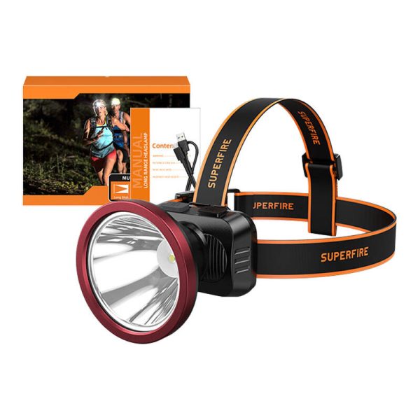 Headlamp Superfire HL52, 200lm, USB - Image 3