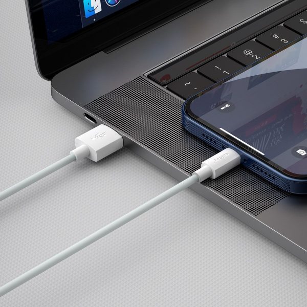 Baseus Simple Wisdom Data Cable Kit USB to Lightning 2.4A (2PCS/Set）1.5m White - Image 6