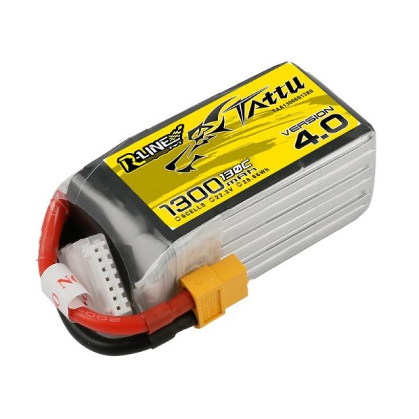 Tattu R-Line 4.0 1300mAh 22.2V 130C 6S1P XT60 Battery - Image 2