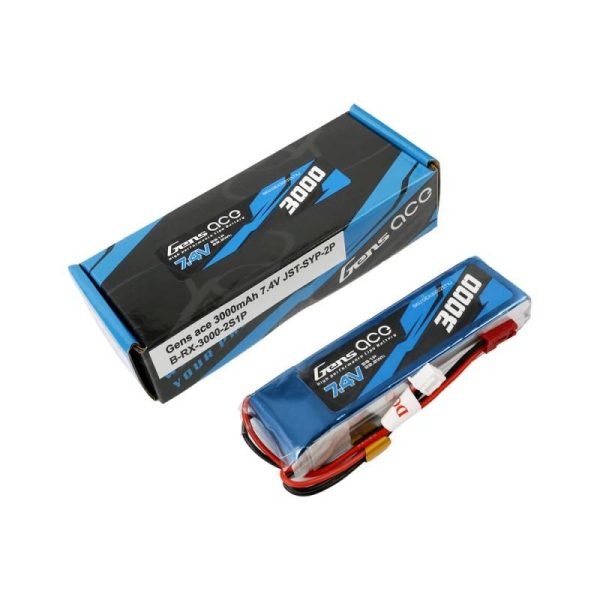 Battery  Gens Ace 3000mAh 7.4V 1C 2S1P LiPo - Image 5