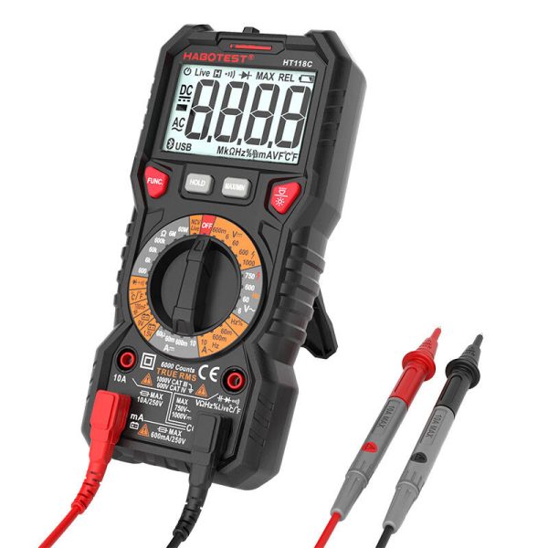 Digital Multimeter with Flashlight Habotest HT118C, True RMS, NCV, battery testing - Image 4