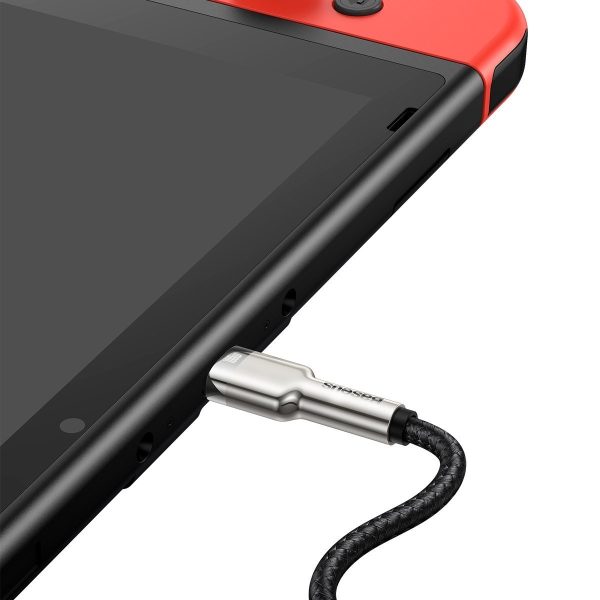 Cable USB-C to USB-C Baseus Cafule, 100W, 2m (black) - Image 6