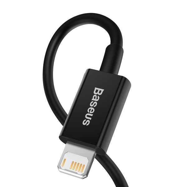 Baseus Superior Series Cable USB to iP 2.4A 1m (black) - Image 3