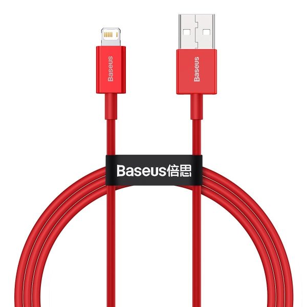 Baseus Superior Series Cable USB to iP 2.4A 1m (red) - Image 2