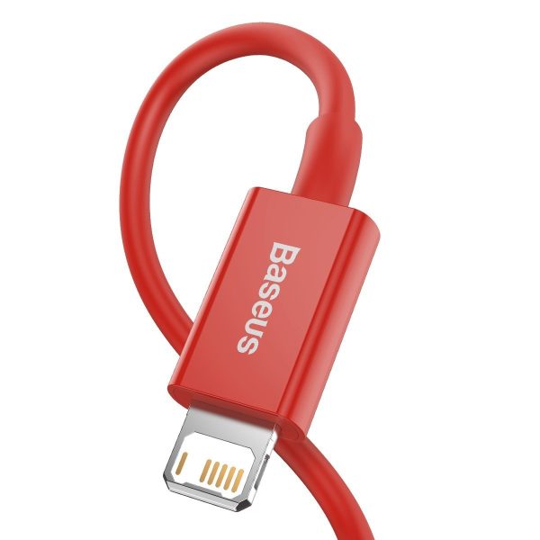 Baseus Superior Series Cable USB to iP 2.4A 1m (red) - Image 4