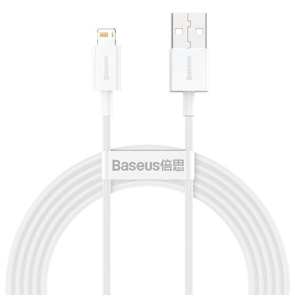 Baseus Superior Series Cable USB to iP 2.4A 2m (white) - Image 2