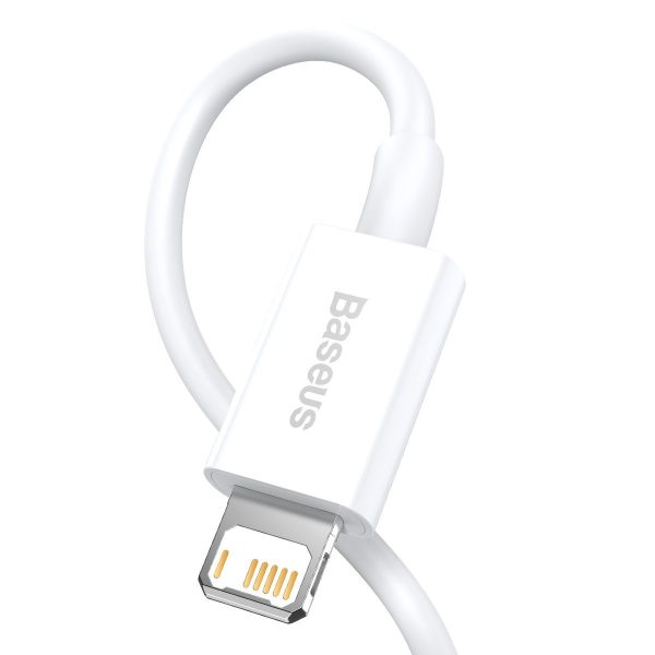 Baseus Superior Series Cable USB to Lightning, 2.4A, 0,25m (white) - Image 4