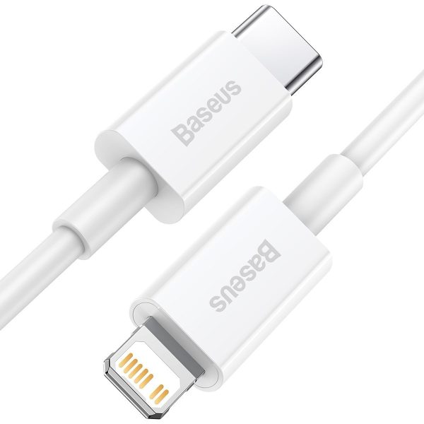 Baseus Superior Series Cable USB-C to Lightning, 20W, PD, 0,25m (white) - Image 3