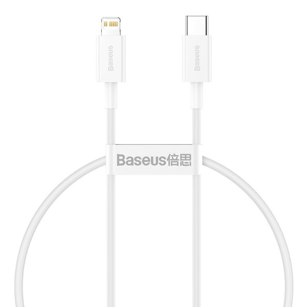 Baseus Superior Series Cable USB-C to Lightning, 20W, PD, 0,25m (white) - Image 2
