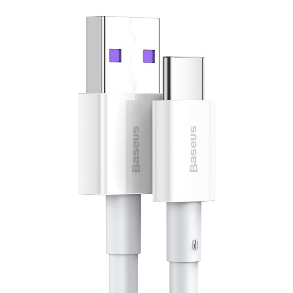 Baseus Superior Series Cable USB to USB-C, 66W, 1m (white) - Image 3