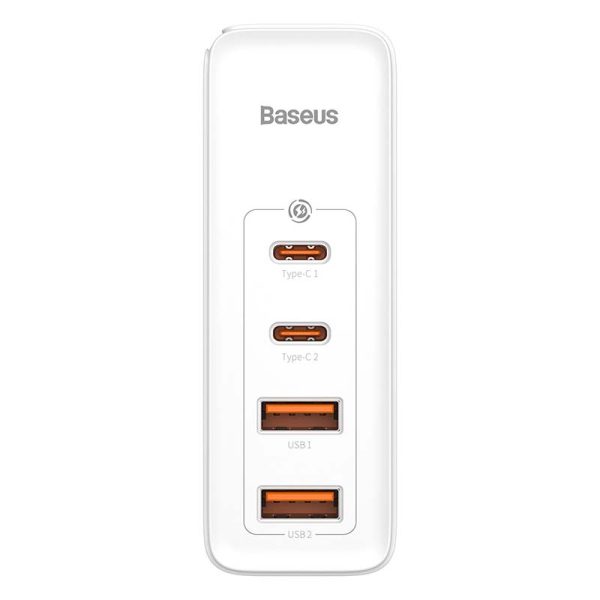 Travel Charger Baseus GaN2 Pro Quick  2x USB + 2x USB-C, 100W, EU (white) - Image 5