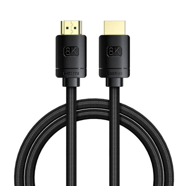 Baseus High Definition Series HDMI 2.1 cable, 8K 60Hz, 3D, HDR, 48Gbps, 1m (black) - Image 2
